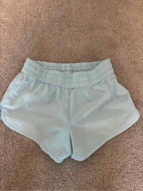 Light Blue Women's Athletic Shorts size 2XS 
worn few times perfect condition